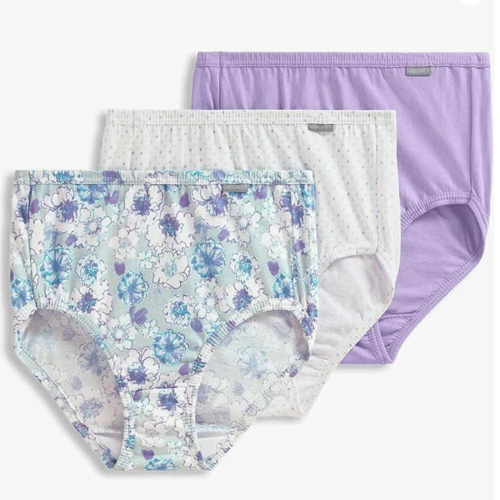 Brand new in Package Jockey Women's Underwear Elance Brief - 3 Pack, size 5,